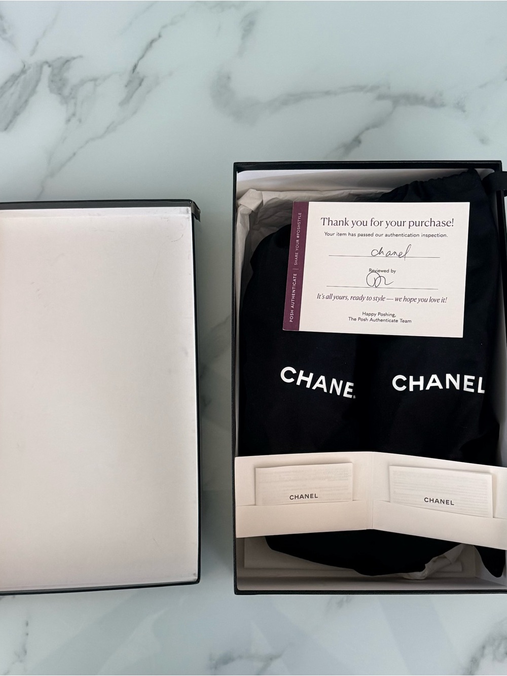 CHANEL White and Black CC Logo Sneakers - Picture 10 of 11